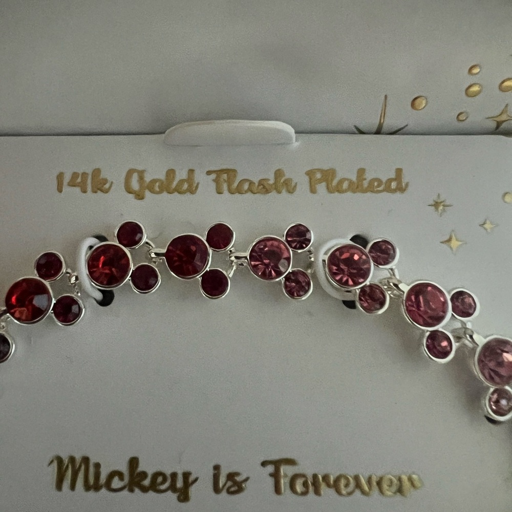 NIB Mickey is forever rainbow 14k plated bracelet - Picture 4 of 5